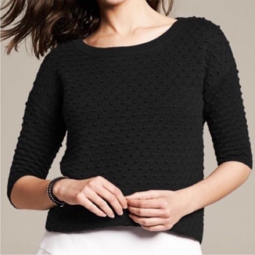 Banana Republic Popcorn Stitch Pullover Sweater medium
